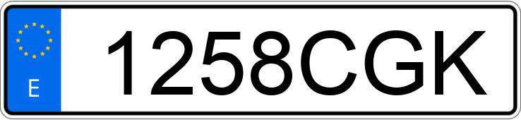 Numer rejestracyjny 1258CGK posiada CITROEN C5