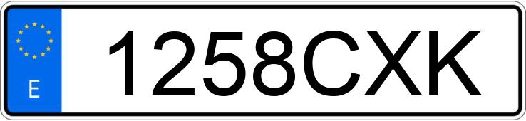 Numer rejestracyjny 1258CXK posiada SEAT CORDOBA