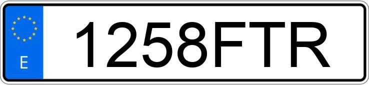 Numer rejestracyjny 1258FTR posiada OPEL ZAFIRA