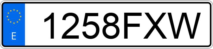 Numer rejestracyjny 1258FXW posiada FORD FIESTA