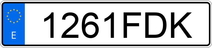 Numer rejestracyjny 1261FDK posiada CITROEN C4