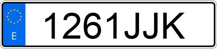 Numer rejestracyjny 1261JJK posiada AUDI A6