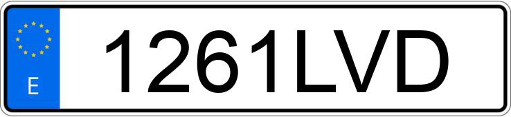 Numer rejestracyjny 1261LVD posiada BMW X6