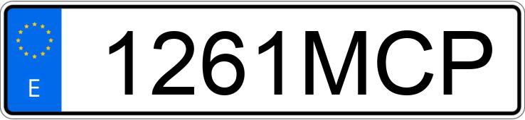 Numer rejestracyjny 1261MCP posiada BMW SERIE 3