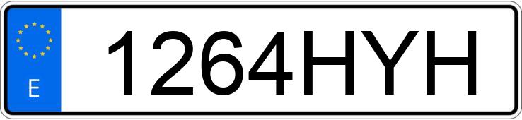 Numer rejestracyjny 1264HYH posiada BMW SERIE 5