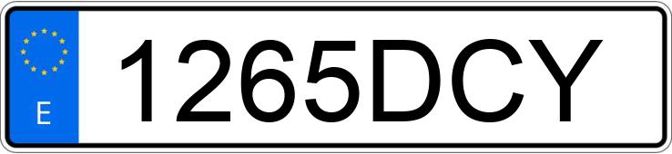 Numer rejestracyjny 1265DCY posiada BMW SERIE 3