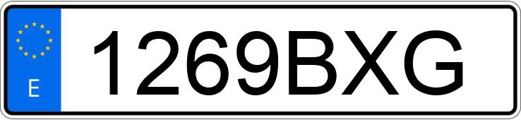 Numer rejestracyjny 1269BXG posiada SEAT IBIZA