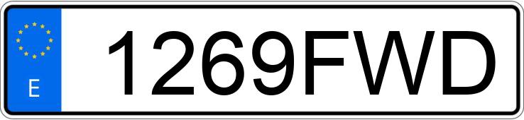 Numer rejestracyjny 1269FWD posiada SEAT IBIZA Numer rejestracyjny 1269FWD posiada SEAT IBIZA