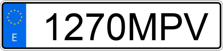 Numer rejestracyjny 1270MPV posiada MERCEDES C (206)