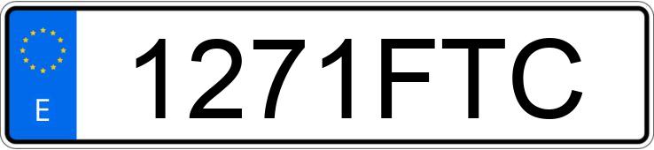Die Registrierungsnummer 1271FTC hat MERCEDES C (204)