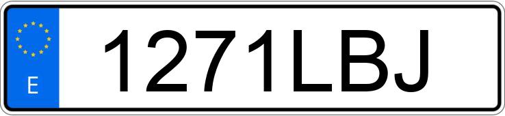 Numer rejestracyjny 1271LBJ posiada AUDI A7 SPORTBACK