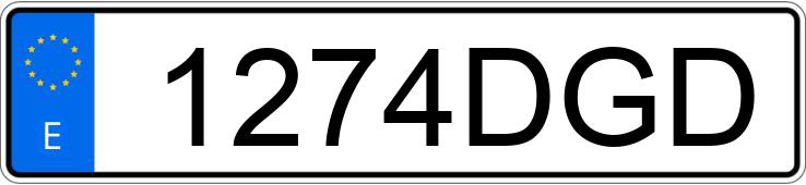 Il numero di registrazione 1274DGD ha SEAT LEON