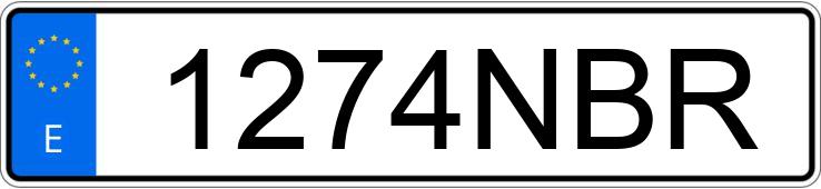 Numer rejestracyjny 1274NBR posiada HYUNDAI I20