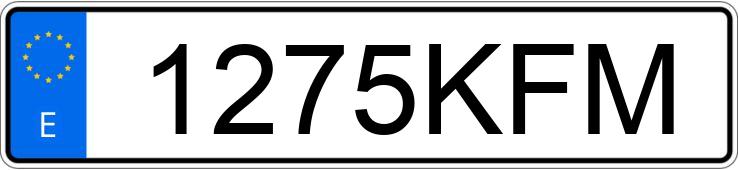 Numer rejestracyjny 1275KFM posiada SEAT IBIZA