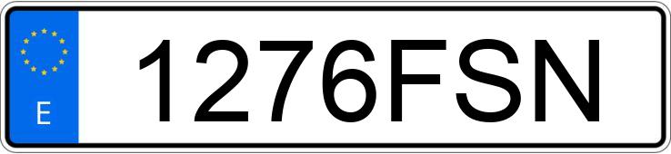 Numer rejestracyjny 1276FSN posiada SEAT IBIZA
