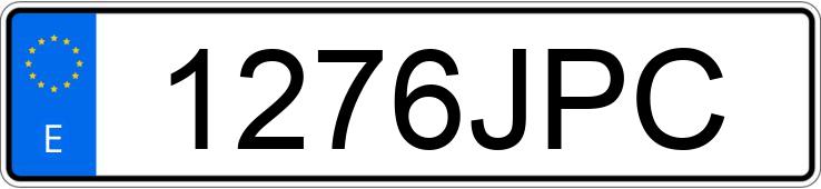 Numer rejestracyjny 1276JPC posiada RENAULT CLIO AUTHENTIQUE 1.2