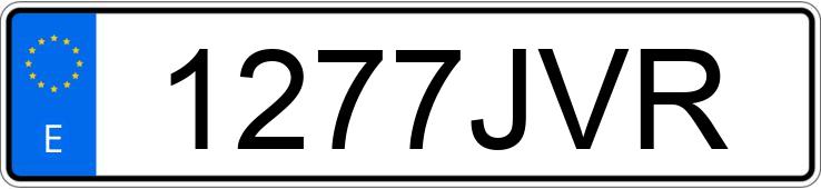 Numer rejestracyjny 1277JVR posiada TOYOTA C-HR