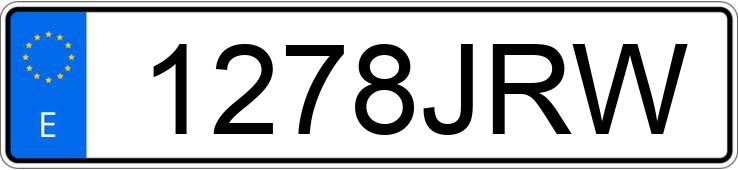 Numer rejestracyjny 1278JRW posiada BMW SERIE 4