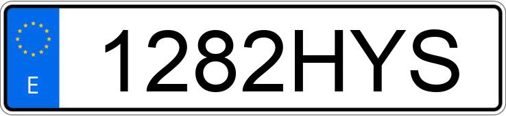 Numer rejestracyjny 1282HYS posiada PEUGEOT BIPPER