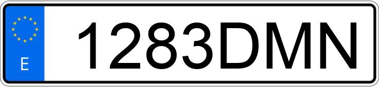 Numer rejestracyjny 1283DMN posiada RENAULT SCENIC