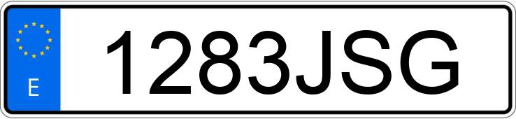Numer rejestracyjny 1283JSG posiada CITROEN C-ELYSEE