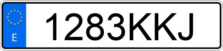 Numer rejestracyjny 1283KKJ posiada VOLKSWAGEN PASSAT