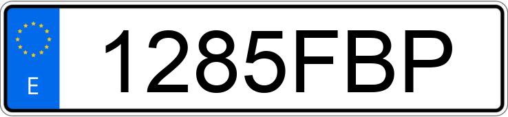 Numer rejestracyjny 1285FBP posiada BMW SERIE 3