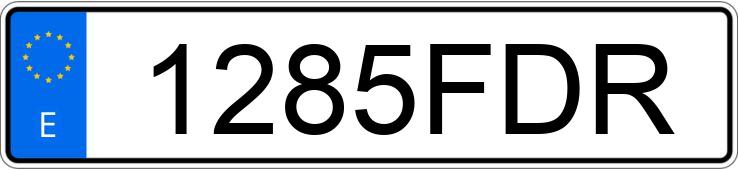 Numer rejestracyjny 1285FDR posiada CITROEN C3