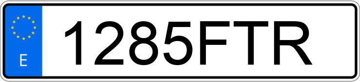 Numer rejestracyjny 1285FTR posiada BMW SERIE 5