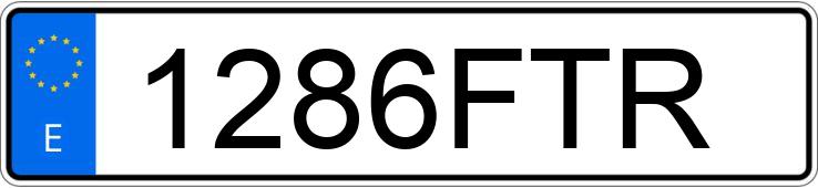 Numer rejestracyjny 1286FTR posiada VOLKSWAGEN CADDY