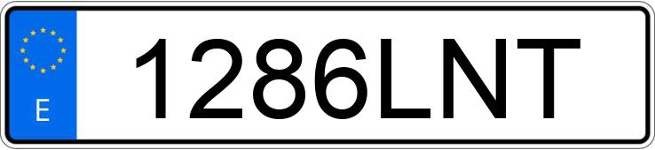 Numer rejestracyjny 1286LNT posiada AUDI A4