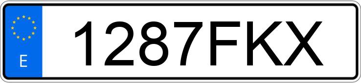 Numer rejestracyjny 1287FKX posiada FORD FOCUS