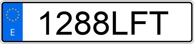 Numer rejestracyjny 1288LFT posiada AUDI A3 SPORTBACK Numer rejestracyjny 1288LFT posiada AUDI A3 SPORTBACK