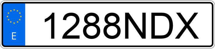 Numer rejestracyjny 1288NDX posiada AUDI Q2