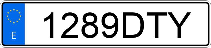 Numer rejestracyjny 1289DTY posiada FORD FOCUS C-MAX