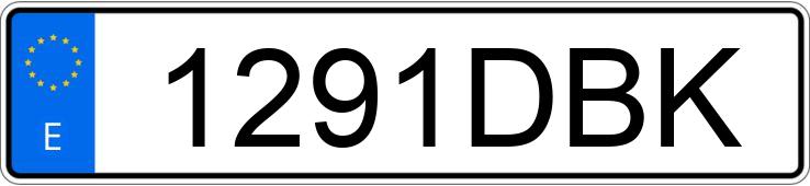 Numer rejestracyjny 1291DBK posiada BMW SERIE 5