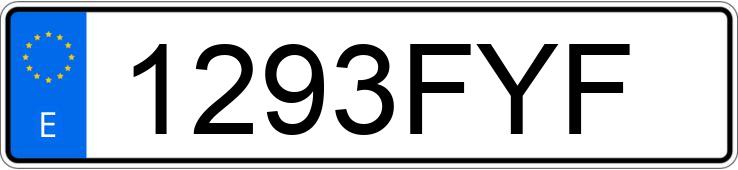 Numer rejestracyjny 1293FYF posiada BMW SERIE 3