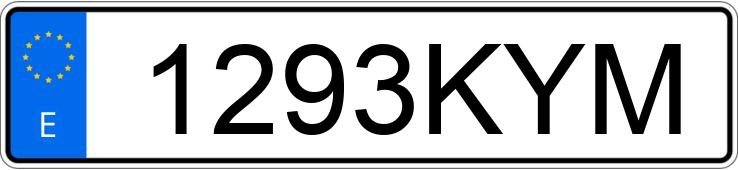 Numer rejestracyjny 1293KYM posiada FORD ECOSPORT