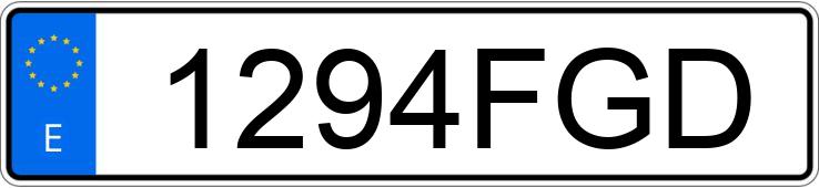 Numer rejestracyjny 1294FGD posiada MERCEDES C (203)