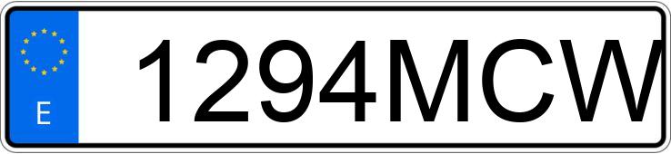 Numer rejestracyjny 1294MCW posiada LAND ROVER RANGE ROVER EVOQUE Numer rejestracyjny 1294MCW posiada LAND ROVER RANGE ROVER EVOQUE