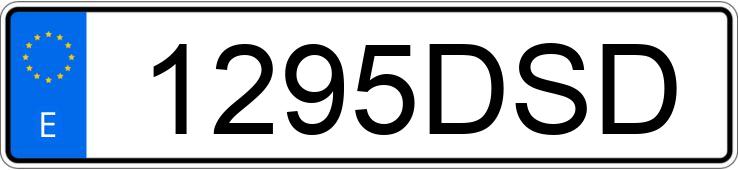 Numer rejestracyjny 1295DSD posiada SEAT LEON