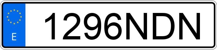 Numer rejestracyjny 1296NDN posiada VOLKSWAGEN GOLF