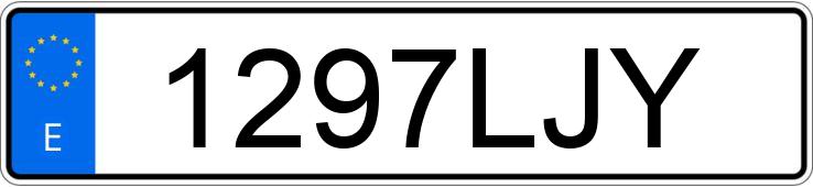 Numer rejestracyjny 1297LJY posiada RENAULT KANGOO