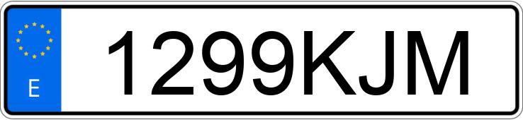 Numer rejestracyjny 1299KJM posiada TOYOTA PRIUS Numer rejestracyjny 1299KJM posiada TOYOTA PRIUS