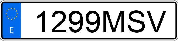 Numer rejestracyjny 1299MSV posiada BMW SERIE 1