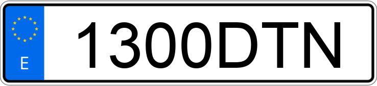 Numer rejestracyjny 1300DTN posiada FIAT DUCATO