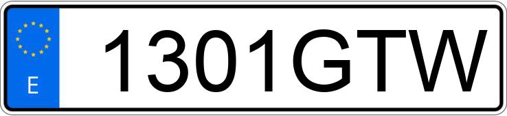 Numer rejestracyjny 1301GTW posiada MERCEDES C (204)