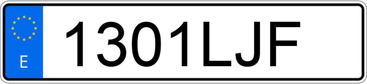 Numer rejestracyjny 1301LJF posiada AUDI A6