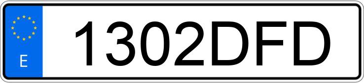 Die Registrierungsnummer 1302DFD hat FORD TRANSIT CONNECT Die Registrierungsnummer 1302DFD hat FORD TRANSIT CONNECT