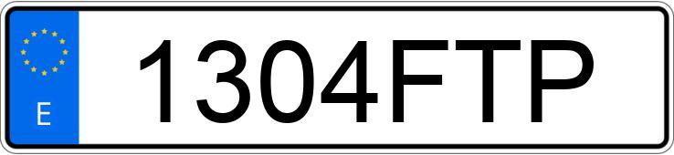 Numer rejestracyjny 1304FTP posiada SUZUKI INTRUDER M